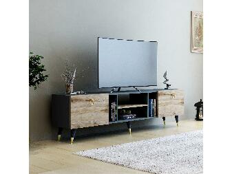 TV asztal/szekrény Kadole (dió + antracit) 