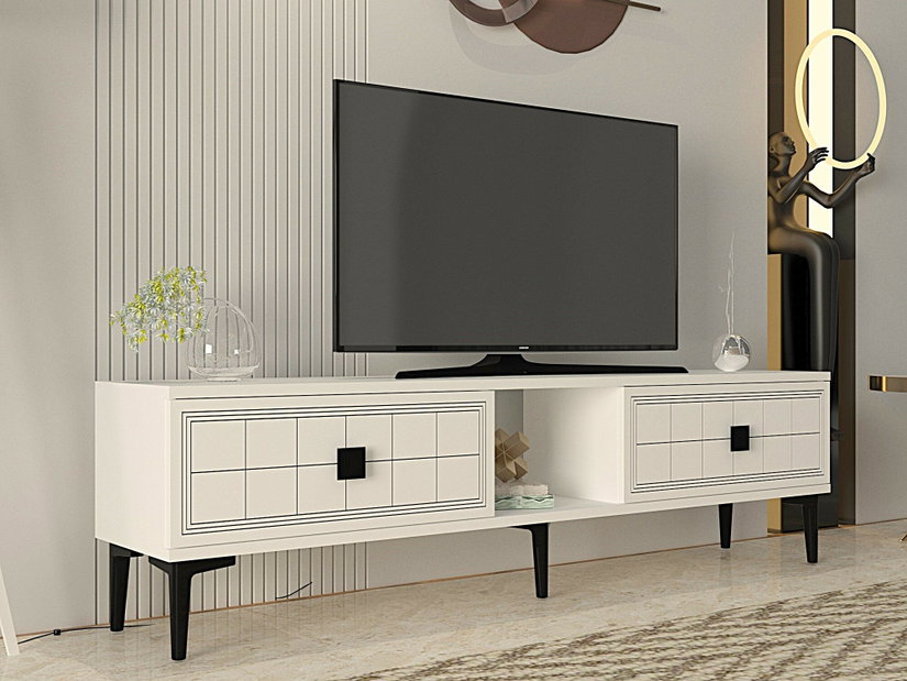 Comodă TV/ Dulap TV Yutta 1 (alb)