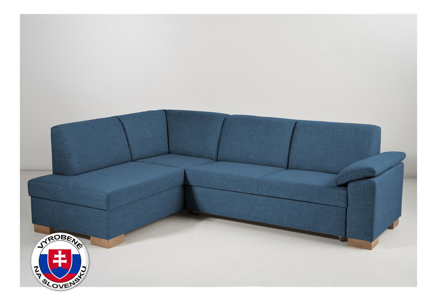 Rohová sedačka BRW Malaga Lux (modrá) (L) *darček ZADARMO