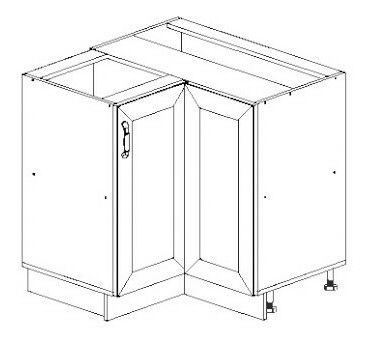 Dolná skrinka rohová Felicia FE-12/D90N