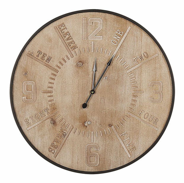 Falióra ø 60 cm Delora (világos fa)