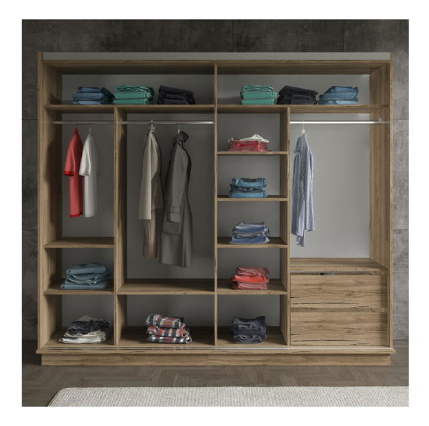 Ruhásszekrény Franc 79 (dió)