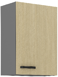 Gornji kuhinjski ormarić Scarmi 50 G 72 1F (Antracit + Herringbone scandi)