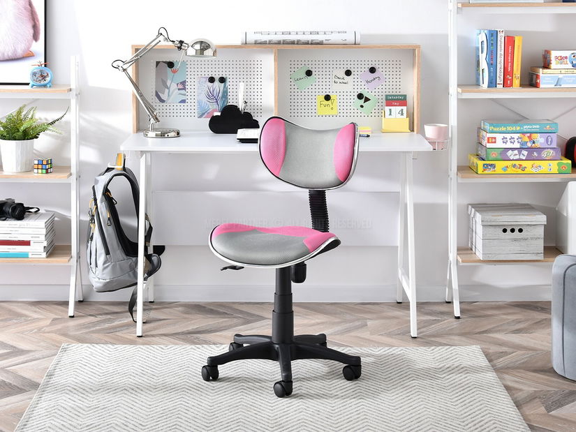 Kreslo Catty (sivoružová + čierna)