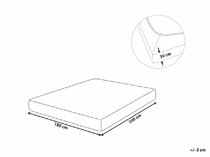 Cearceaf pentru pat 180 x 200 cm Januba (verde deschis)