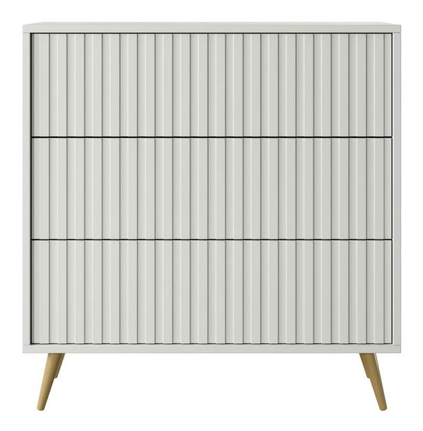 Comodă Biel B6 (alb + auriu)