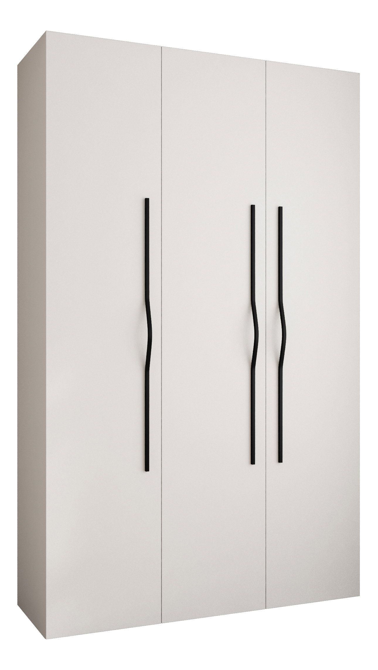 Ruhásszekrény 150 cm Carmela 40-2 (fehér + fekete)