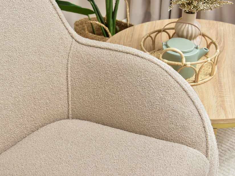 Dizájnos fotel Merch (bézs)