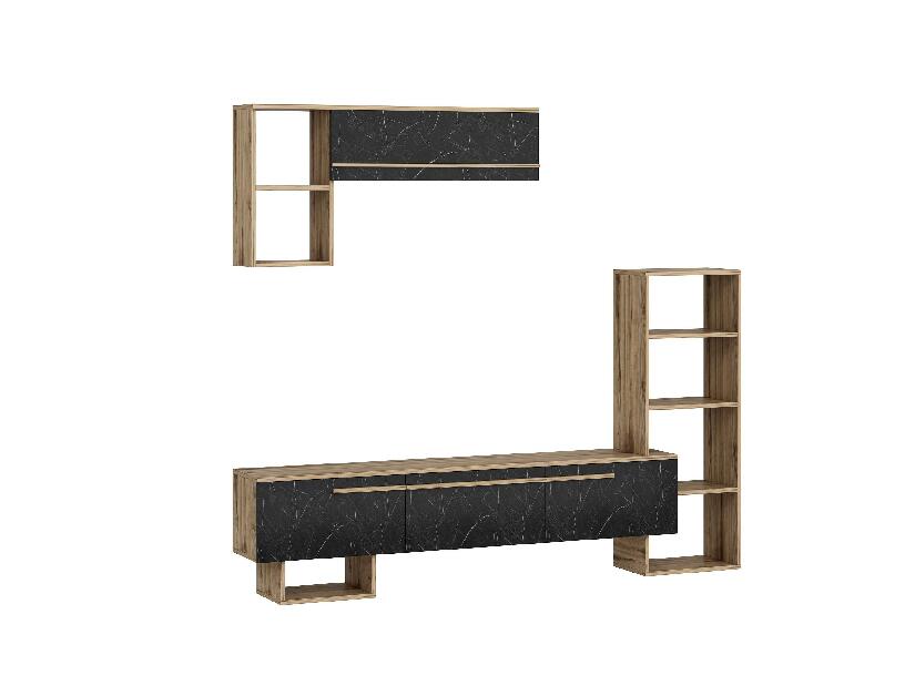 Mobilier living Vipado (Nuc + negru) 