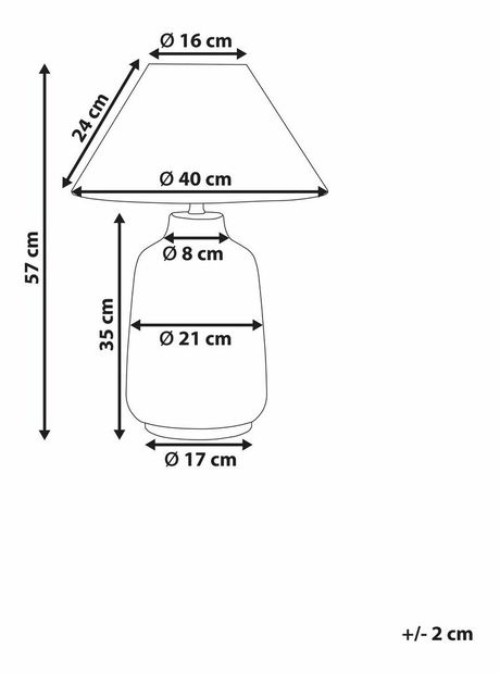 Stolná lampa Chanelly (zelená)