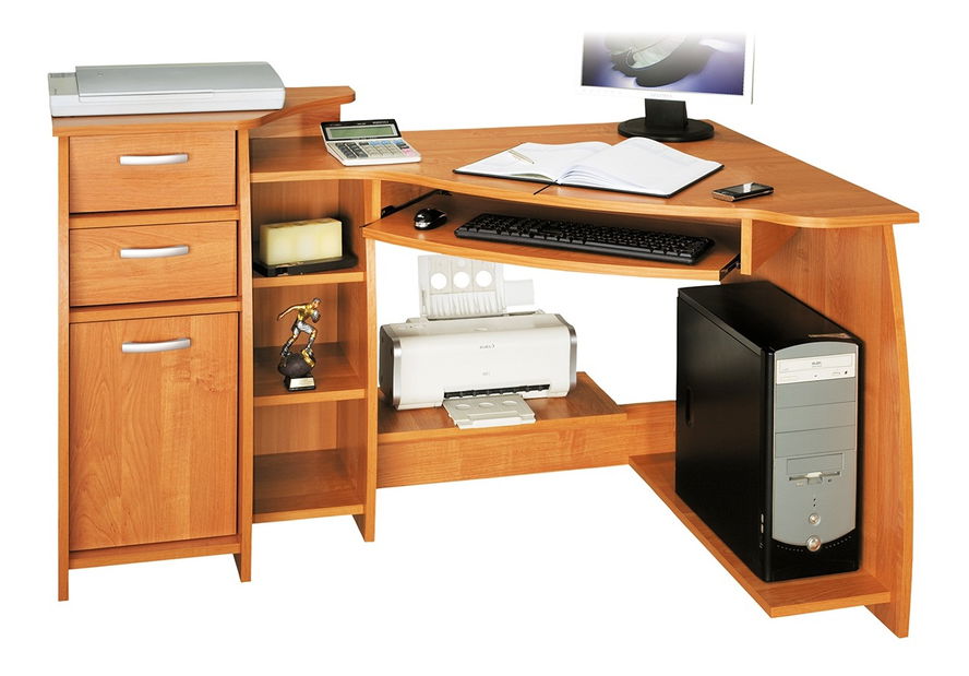 Rohový PC stolík Elf L / P