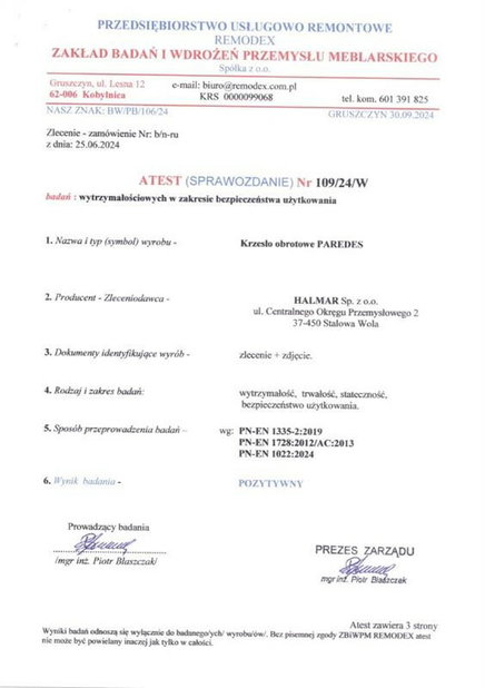 Kancelárska stolička Paridas (čierna)