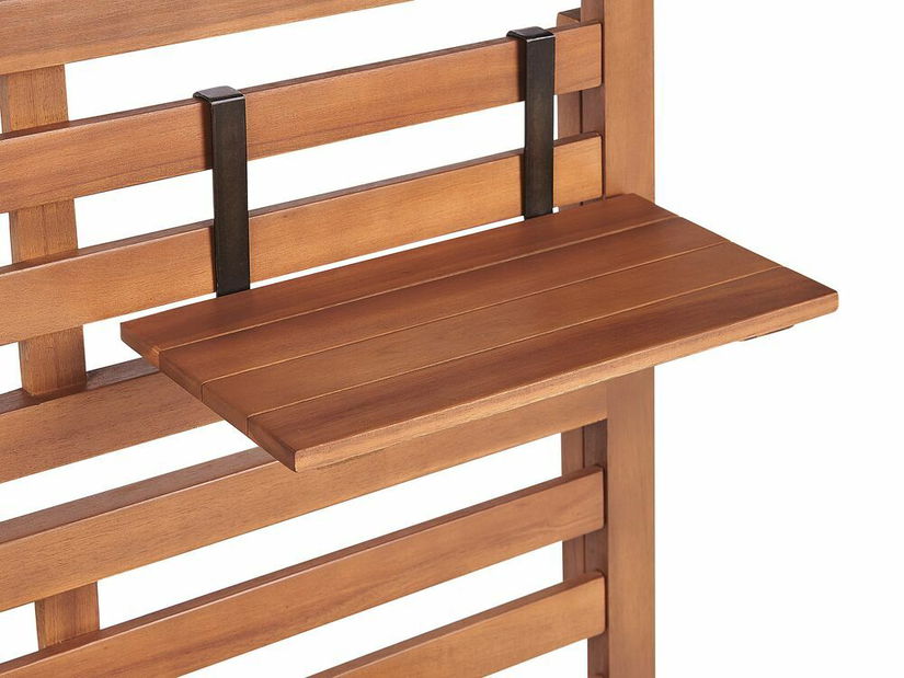 Vrtna klupa 80 cm- Magali (svijetlo drvo) (s prostorom za odlaganje)