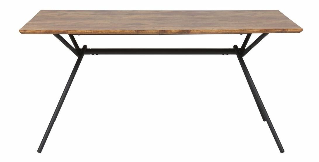 Masă de sufragerie AMSTARO (lemn închis) (pentru 6 persoane)