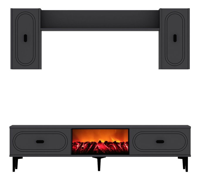 Mobilier living cu șemineu