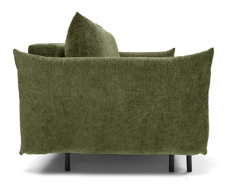 Canapea trei locuri Cinderella (verde + negru)