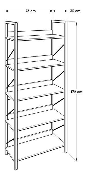 Regál Kotenpo 2 (fehér + fekete)