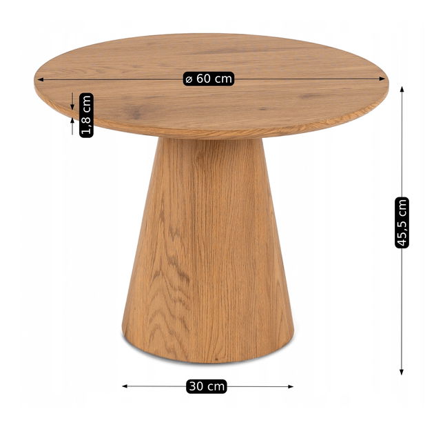 Stolić za kavu Covalentes (hrast) 