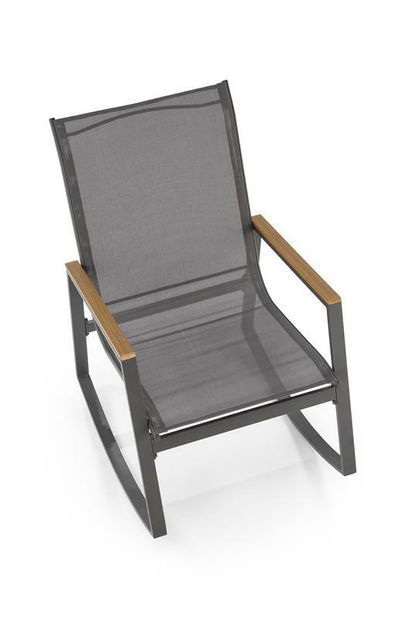 Vrtna fotelja za ljuljanje Zamant (siva)