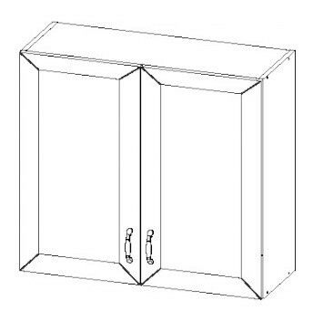 Felső szekrény Felicia FE-05/G80