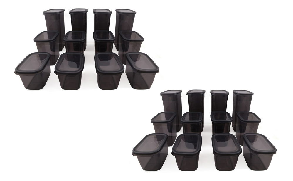 Set recipiente alimente (24 buc.) Benny 24 (antracit)