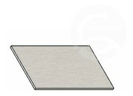 Pracovná doska Aluminium mat 60 cm *výpredaj