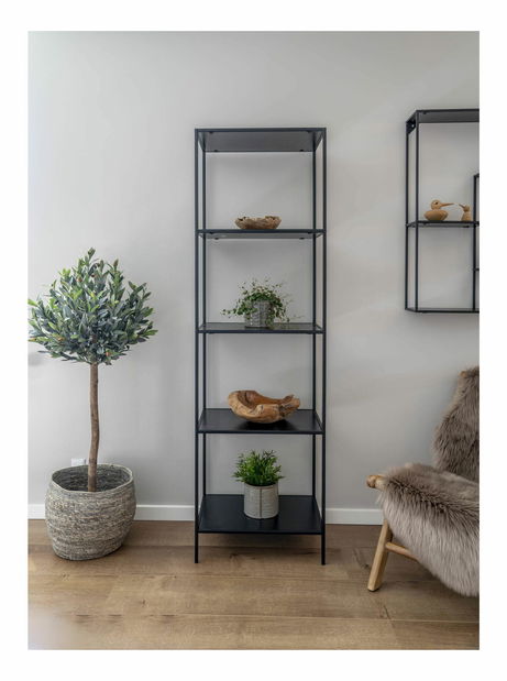 Regál Vistalia 4 (čierna)