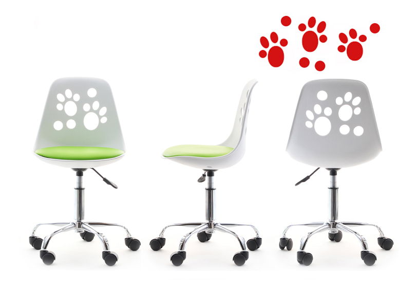 Gyerekszék Footy (zöld + króm)