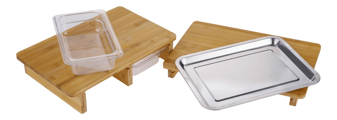 Doska na krájanie so zásuvkami Tarosh 2 (bambus)