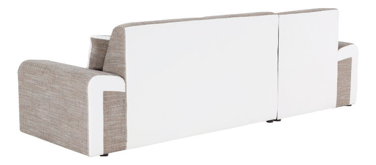 Rohová sedačka Pinia (hnedá + biela) (L)