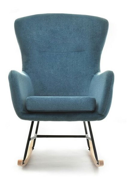 Kreslo Nesia (tyrkysová + buk biely)