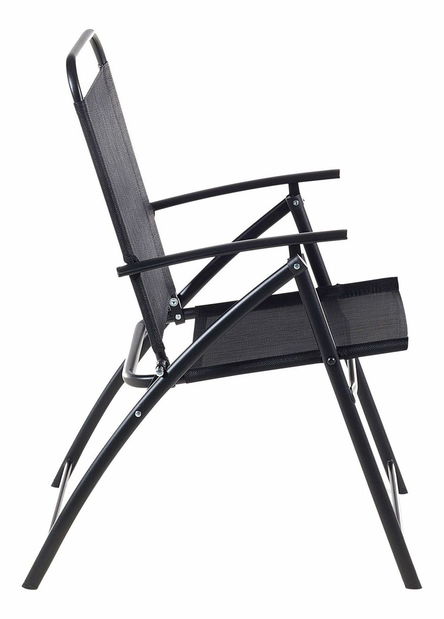 Set 6 ks. záhradných stoličiek LOVE (čierna)