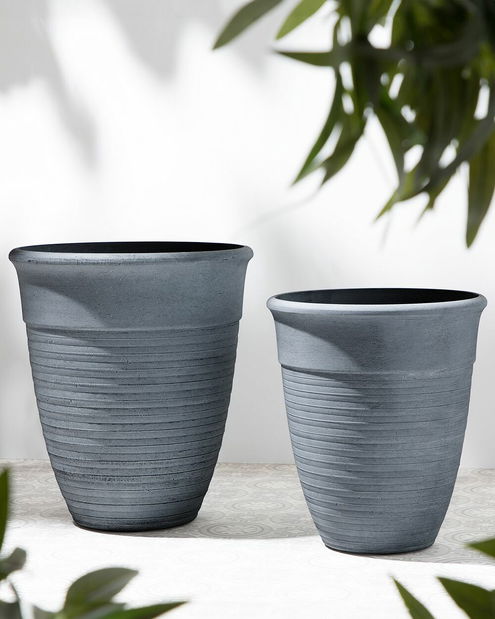 Posuda za cvijeće KOLUMBIA 49x43x43 cm (stakloplastika) (siva)