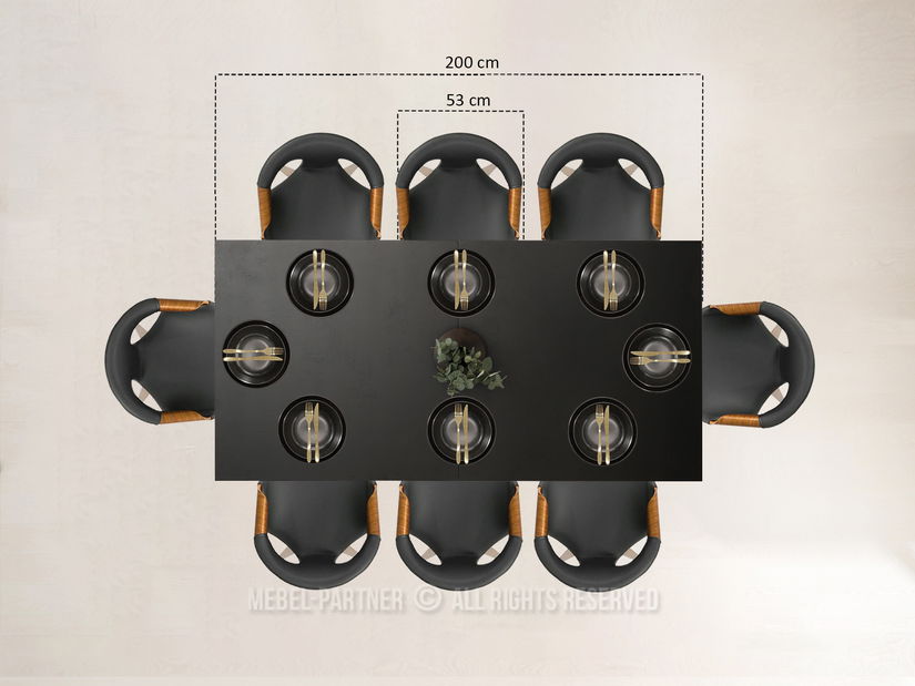 Masă sufragerie Nadador (nuc)