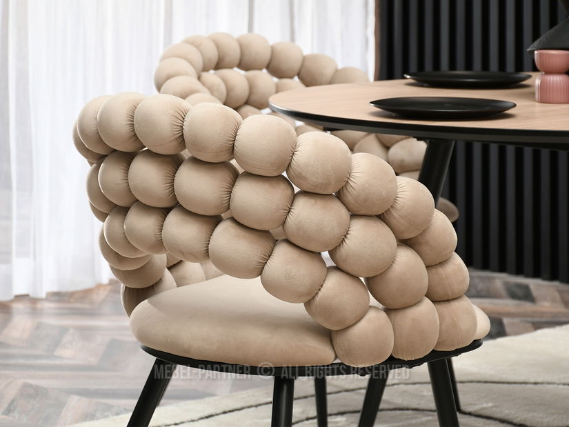 Szék Lulish (bézs + fekete)