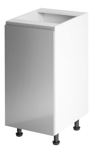 Donji kuhinjski ormarić D40 Aurellia (bijela + sivi sjaj) (L)