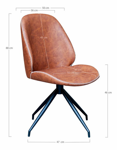 Jedálenská stolička Moloria 1 (hnedá)