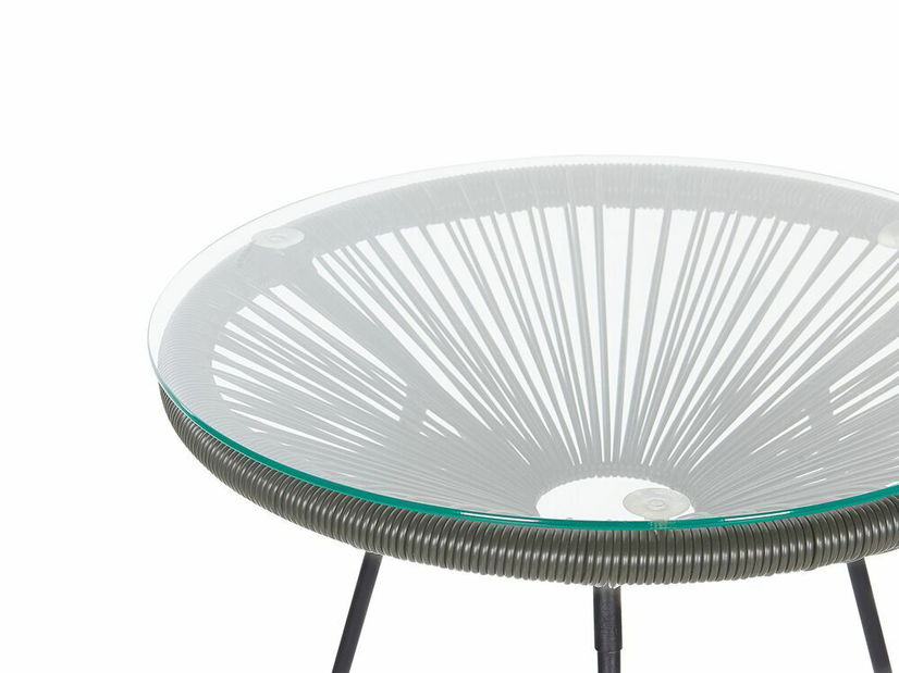 Záhradný set ALVAREZ II (tmavosivá) (pre 2 osoby)