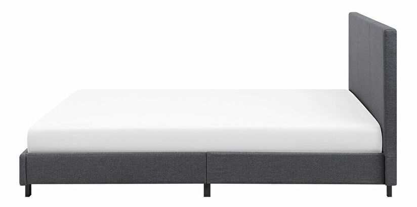 Manželská posteľ 160 cm ALVIA (s roštom) (sivá)