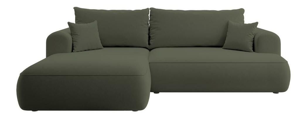 Rohová sedacia súprava Olivo I (L) (zelená + čierna)