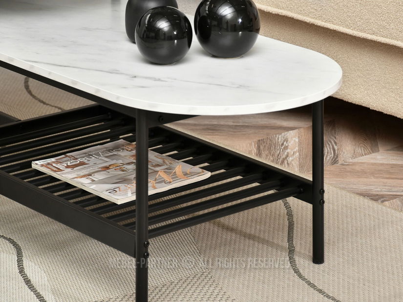 Stolić za kavu Lorelail Xl (bijela + crna)