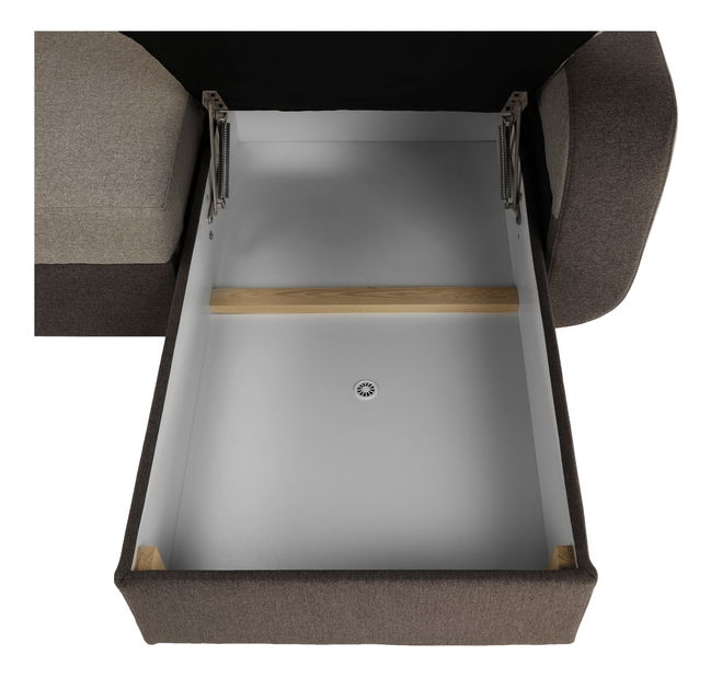 Sarokkanapé U Imani (világosbarna + barna)