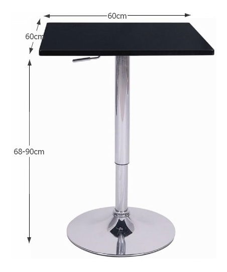 Barový stôl Faye (čierna)