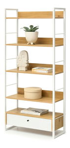 Raft Luca (stejar + alb)