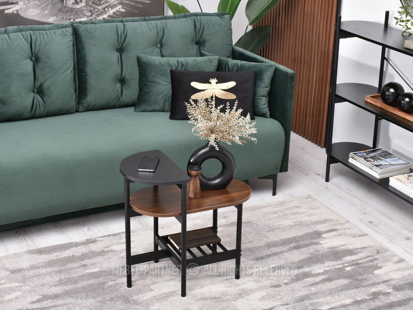 Măsuță de cafea Lorelail S (nuc + negru)