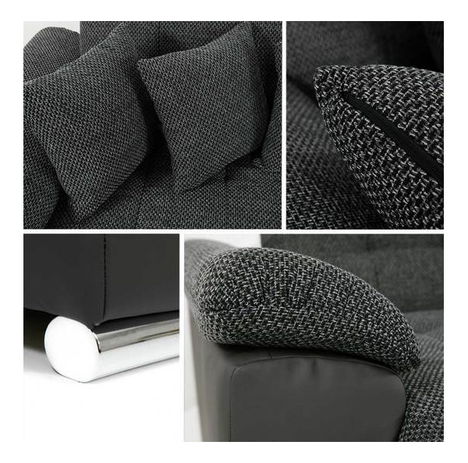 Kutna garnitura Talia (bijela + tamnosiva)