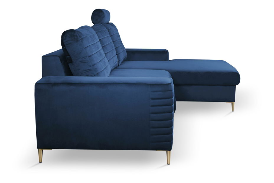 Sarok ülőgarnitúra Coleen (sötétkék) (J)