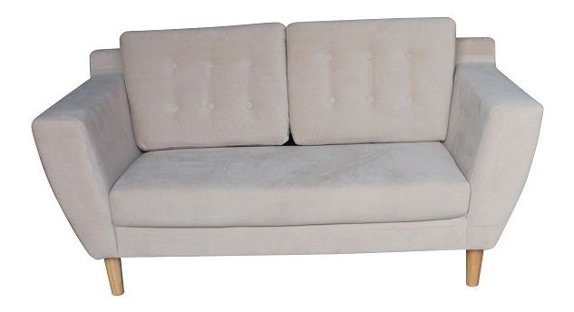 Canapea 2 locuri Sham (Crem)