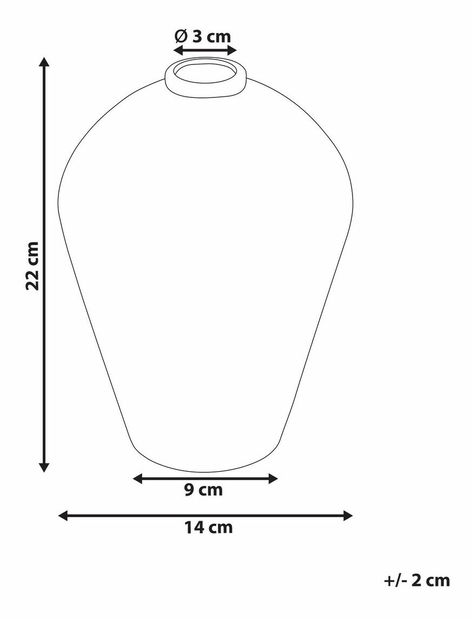 Váza Xanthipa (hnedá) 