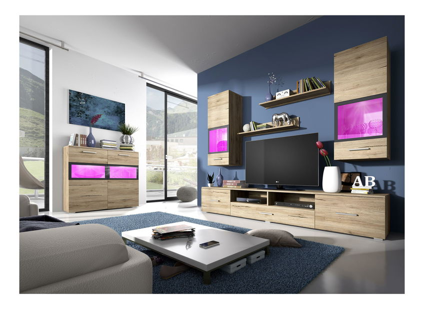 Mobilier living Sapphire Typ 09 (stejar san remo)